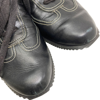 HERMES Quick Short Boots shoes Calf Ladies [Used]
