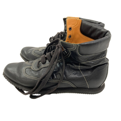 HERMES Quick Short Boots shoes Calf Ladies [Used]