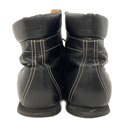 HERMES Quick Short Boots shoes Calf Ladies [Used]