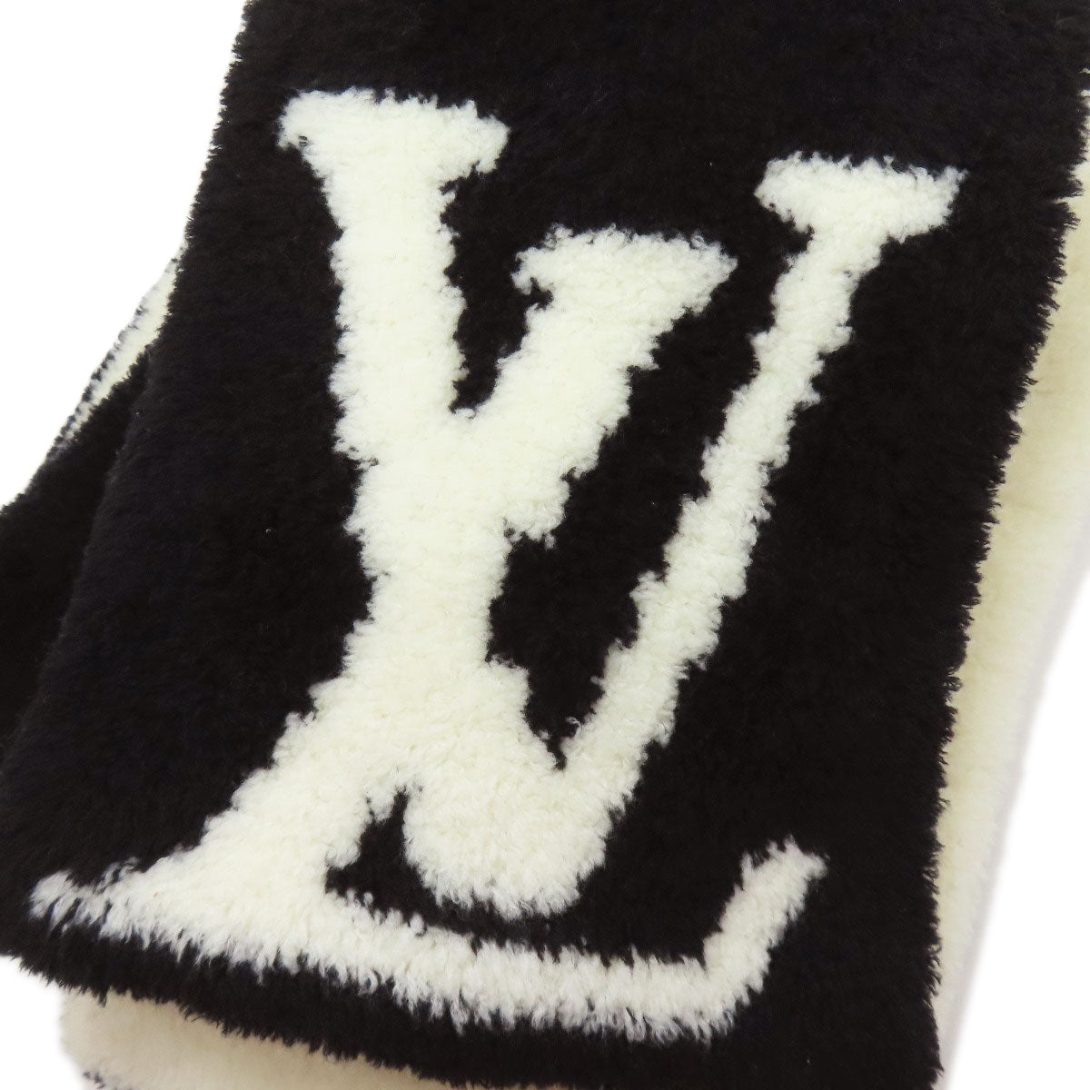 LOUIS VUITTON CA36929 LV logo Scarf wool Ladies [Used]