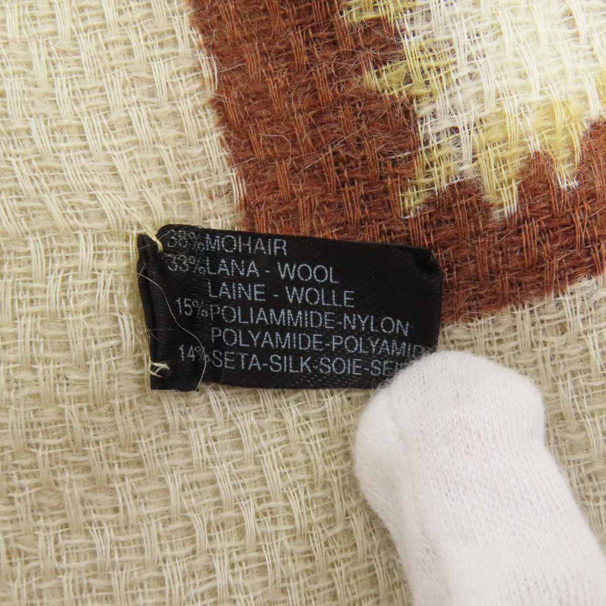 CHANEL COCO Mark Stall wool NylonxSilkLadies [Used]