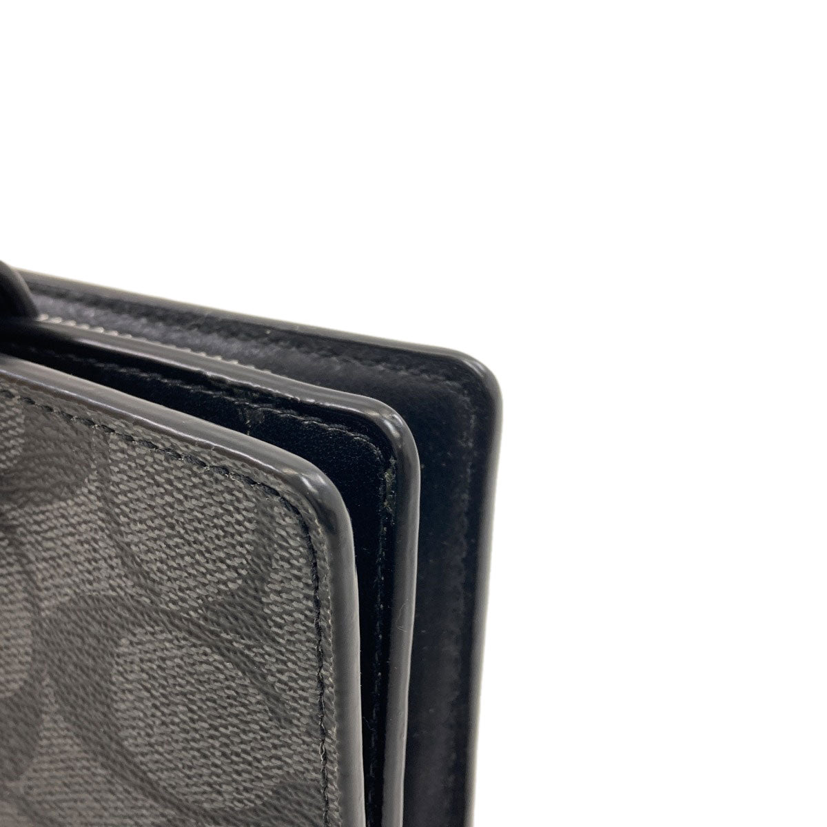 COACH F23553 Signature Bifold Wallet with Coin Pocket PVC Ladies [Used]