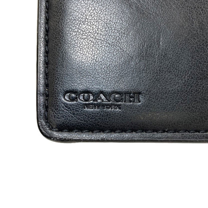 COACH F23553 Signature Bifold Wallet with Coin Pocket PVC Ladies [Used]