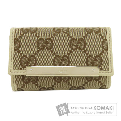 GUCCI 127048 GG canvas key holder Canvas LeatherLadies [Used]