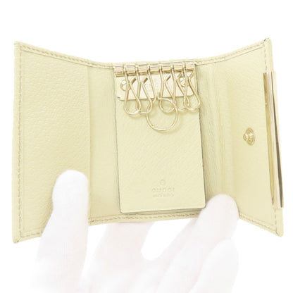 GUCCI 127048 GG canvas key holder Canvas LeatherLadies [Used]