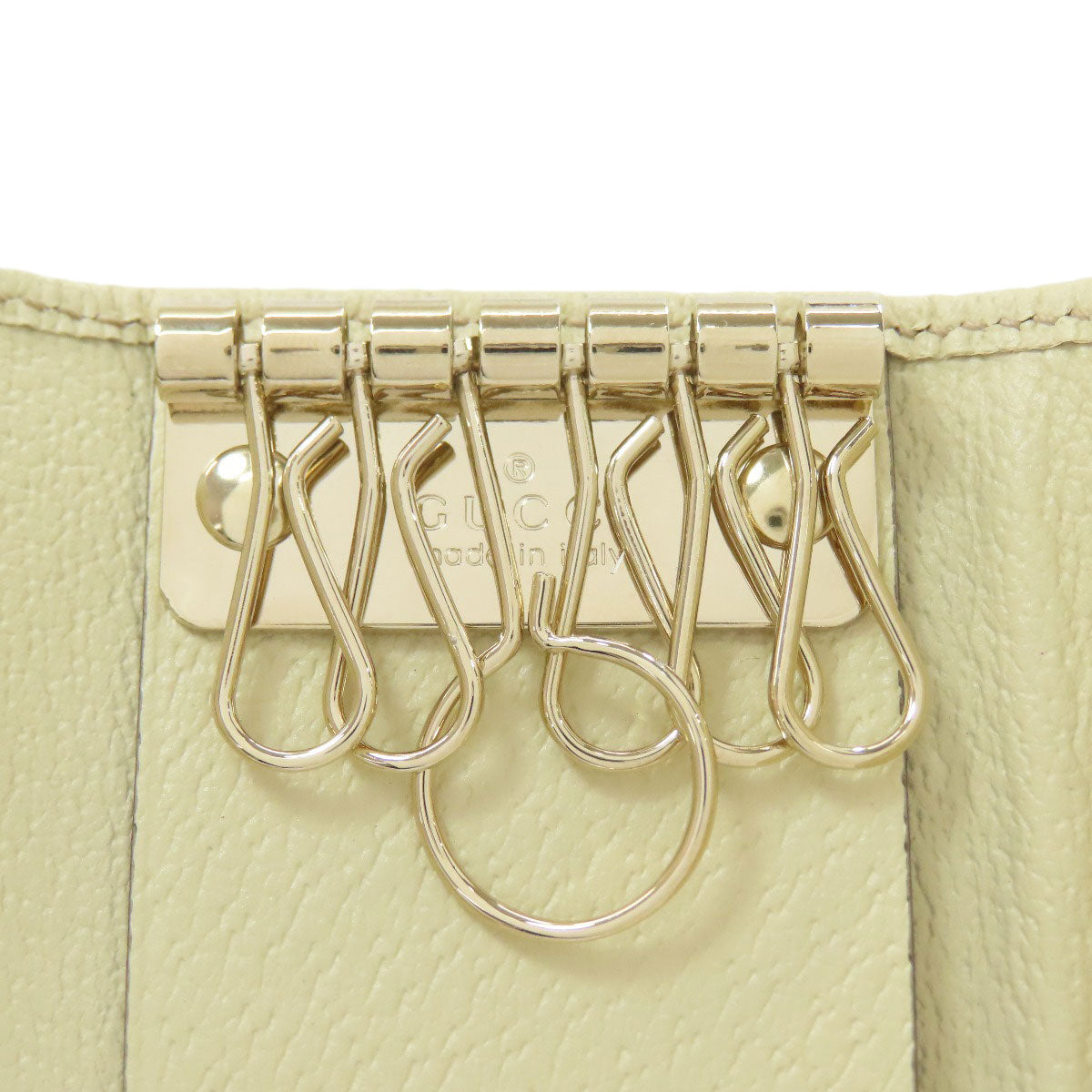 GUCCI 127048 GG canvas key holder Canvas LeatherLadies [Used]