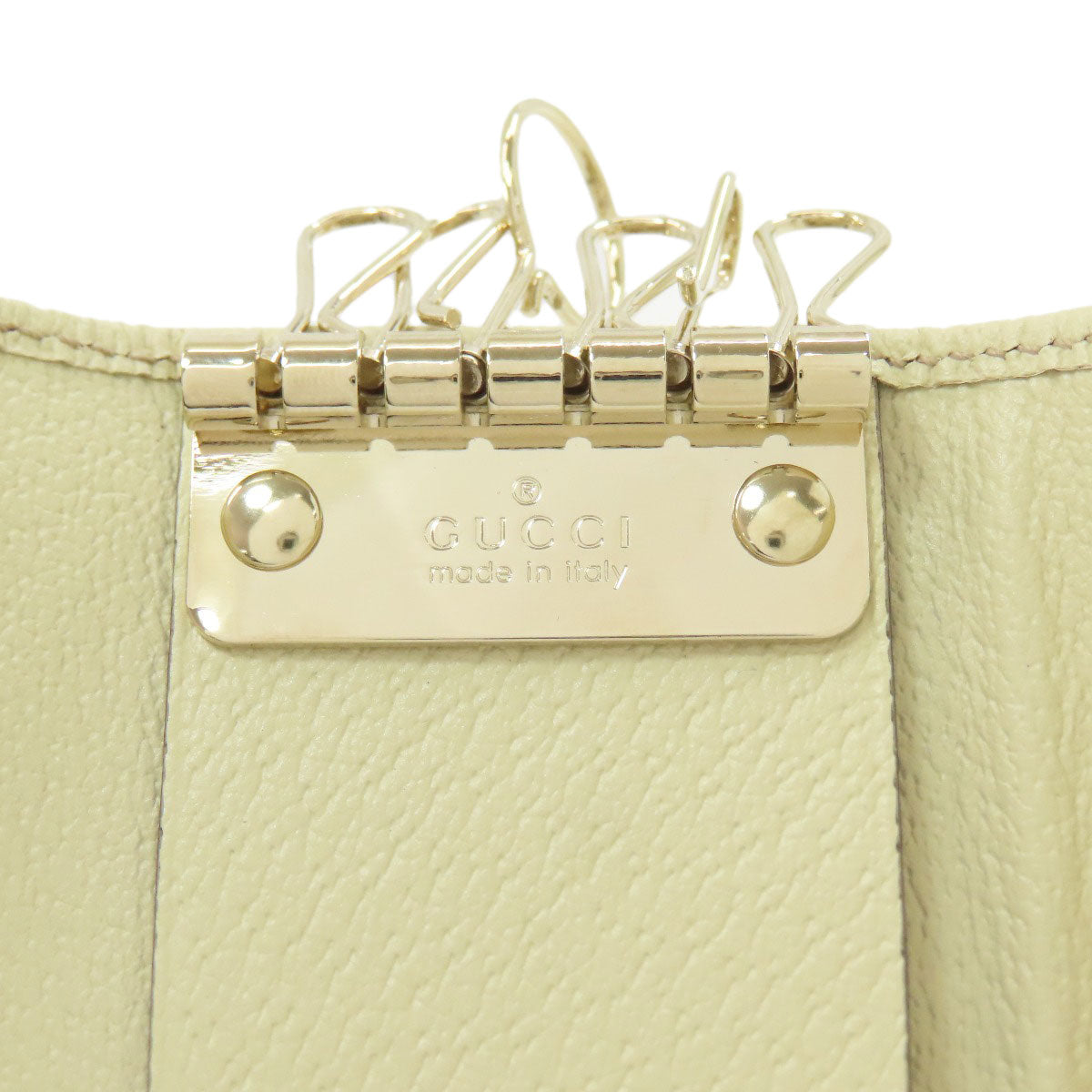 GUCCI 127048 GG canvas key holder Canvas LeatherLadies [Used]