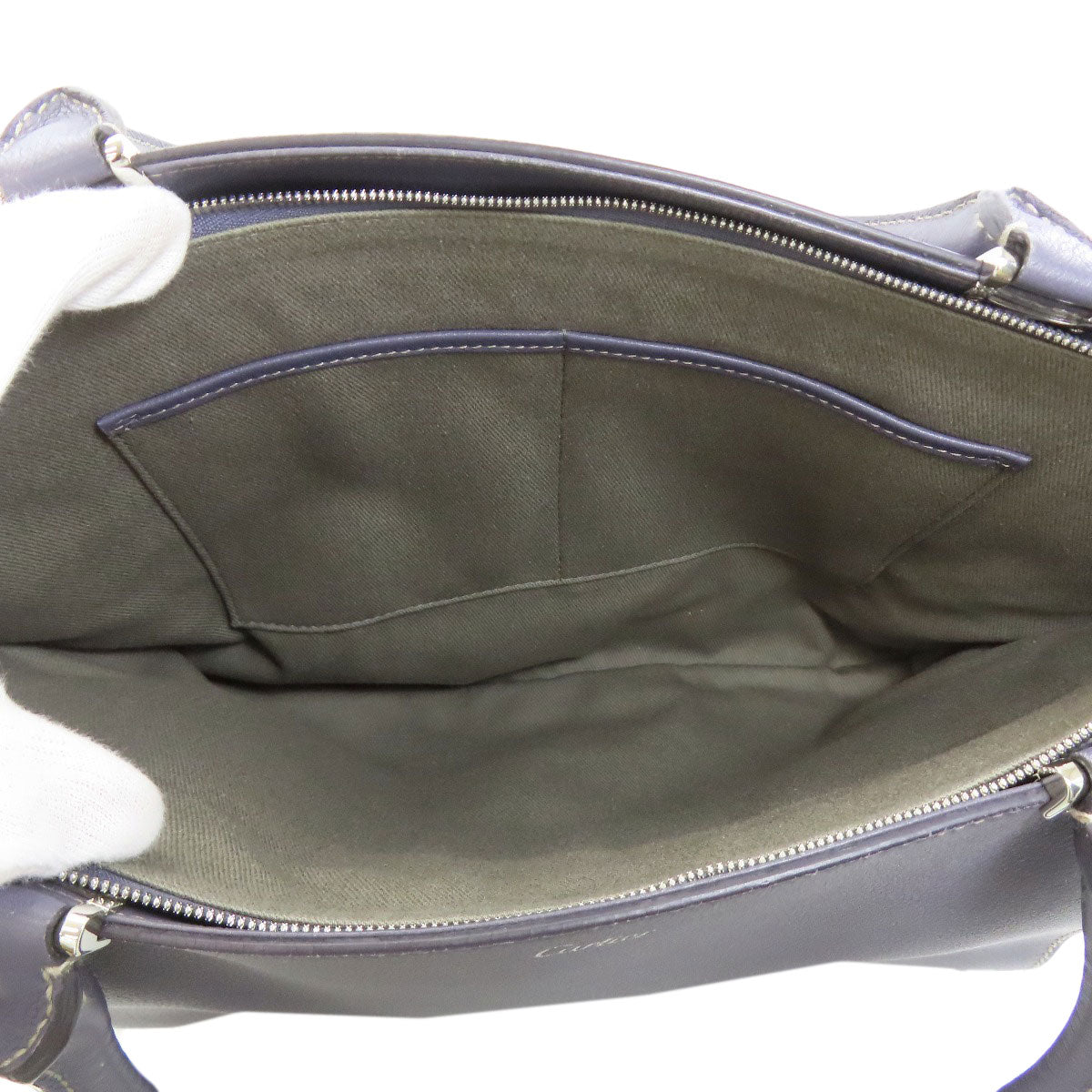 CARTIER C de Cartier Tote Bag Calf Ladies [Used]