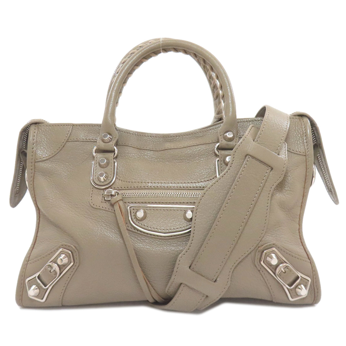 BALENCIAGA 432831 Classic Metallic Edge City S Handbag Calf Ladies [Used]