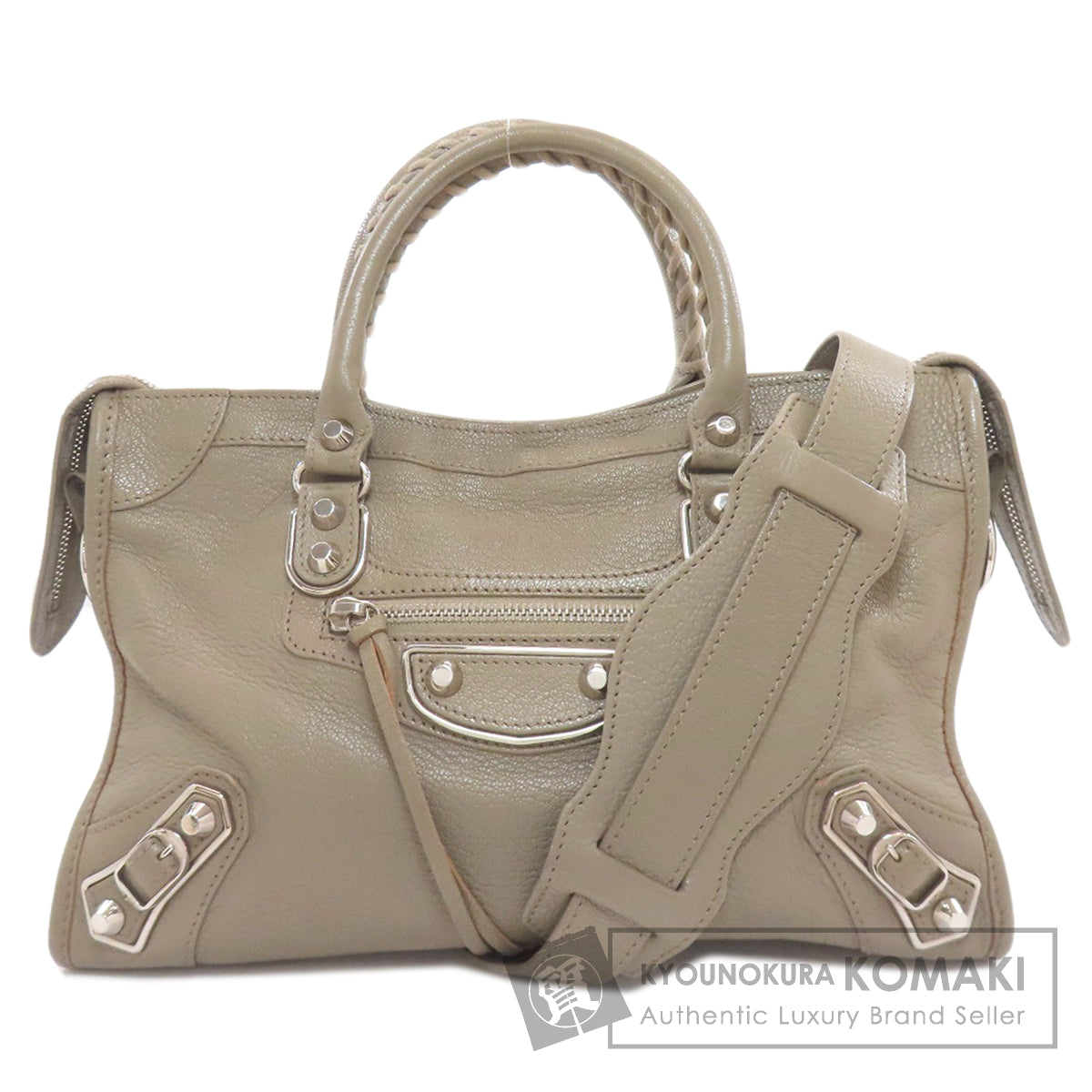 BALENCIAGA 432831 Classic Metallic Edge City S Handbag Calf Ladies [Used]