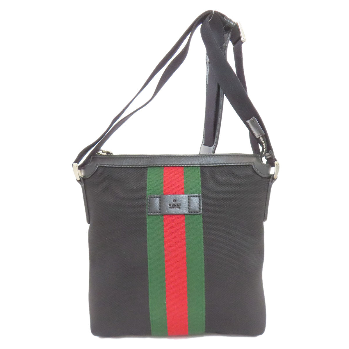 GUCCI 471454 Sherry line Shoulder Bag Canvas LeatherLadies [Used]