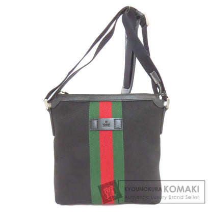 GUCCI 471454 Sherry line Shoulder Bag Canvas LeatherLadies [Used]