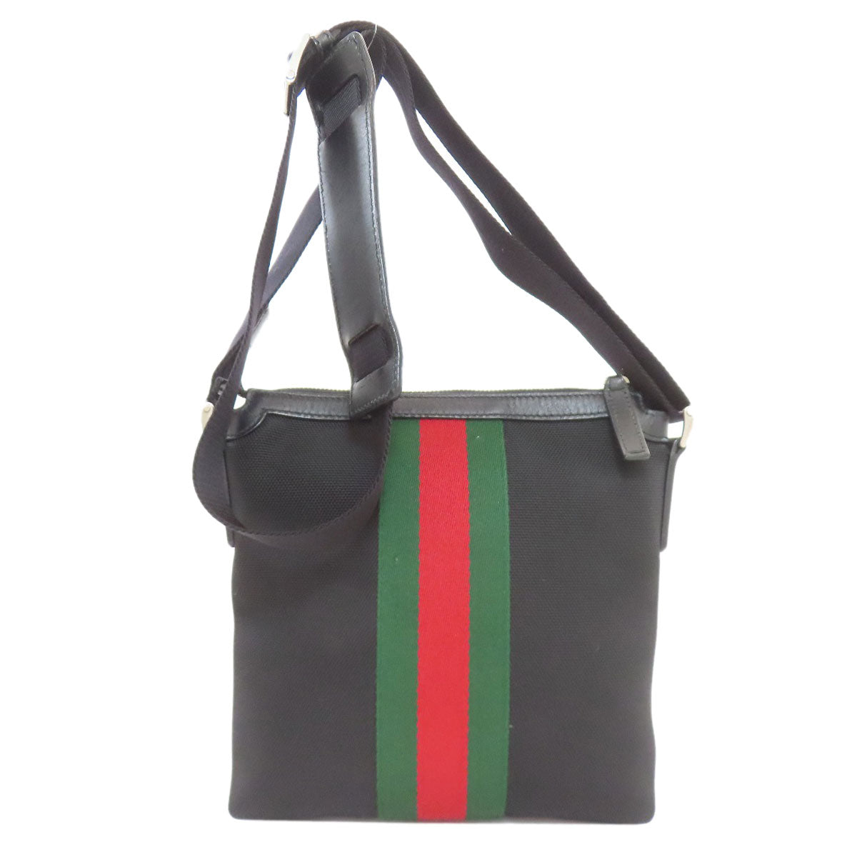 GUCCI 471454 Sherry line Shoulder Bag Canvas LeatherLadies [Used]