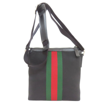 GUCCI 471454 Sherry line Shoulder Bag Canvas LeatherLadies [Used]