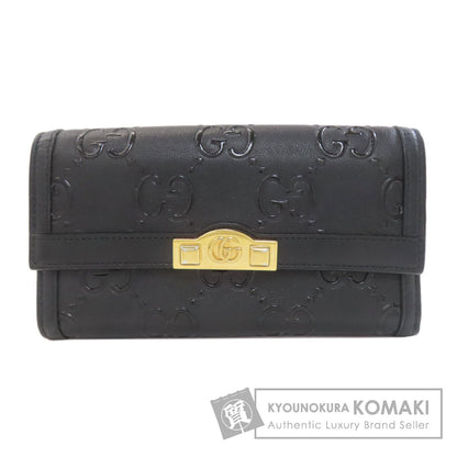 GUCCI 676151 GG long wallet Long wallet (with coin pocket) Leather Ladies [Used]