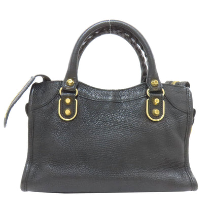 BALENCIAGA 390160 Classic Metallic Edge Mini City 2WAY Handbag Calf Ladies [Used]