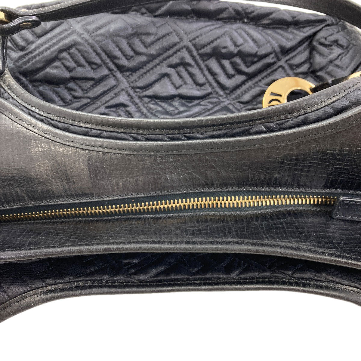 FENDI Zucca quilting Tote Bag Nylon Ladies [Used]