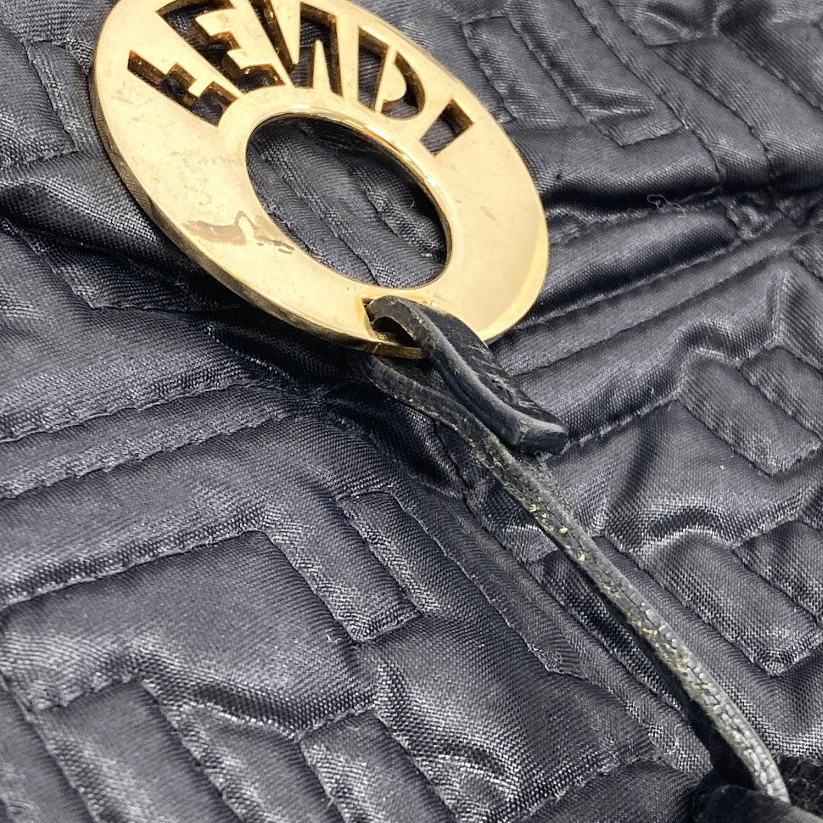 FENDI Zucca quilting Tote Bag Nylon Ladies [Used]