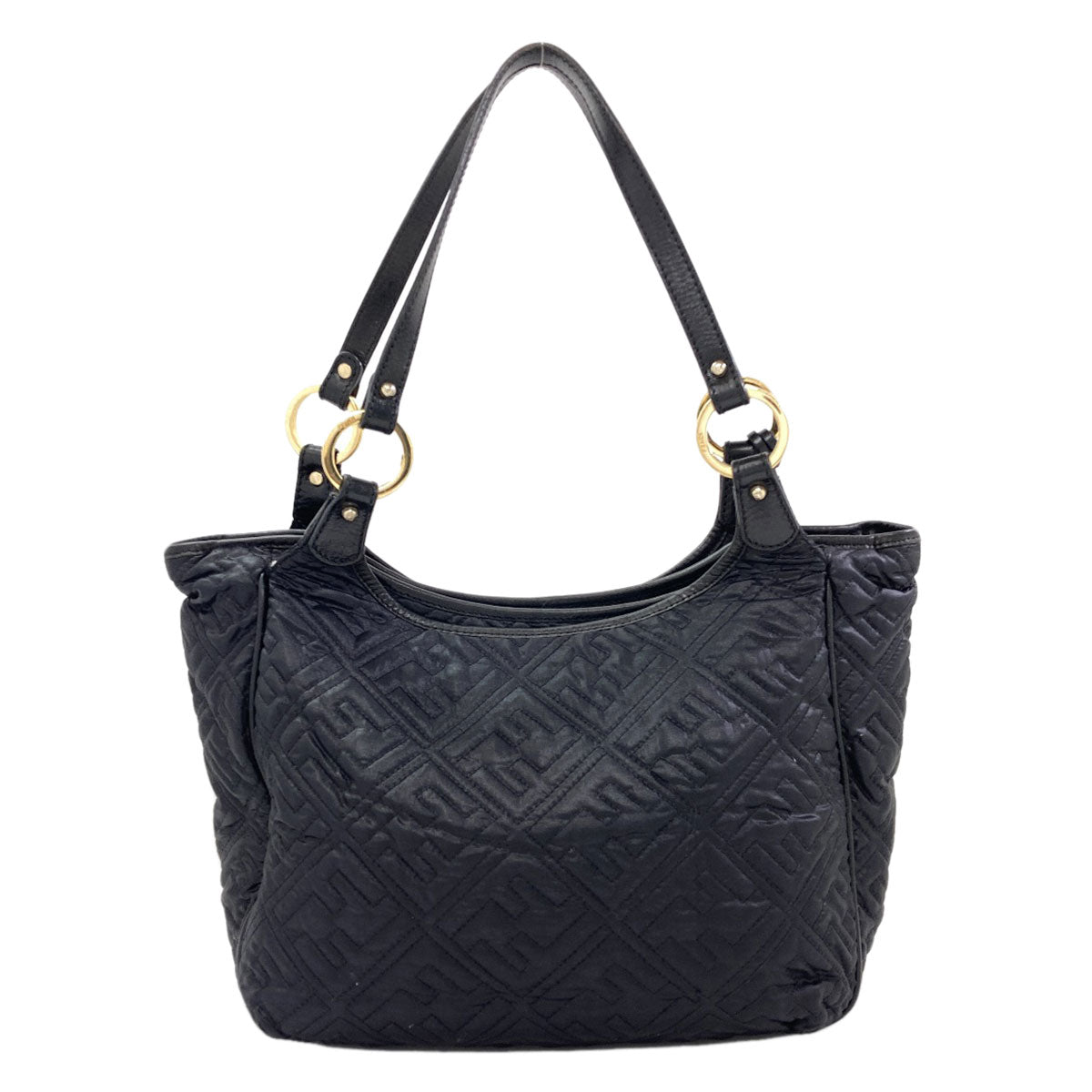 FENDI Zucca quilting Tote Bag Nylon Ladies [Used]