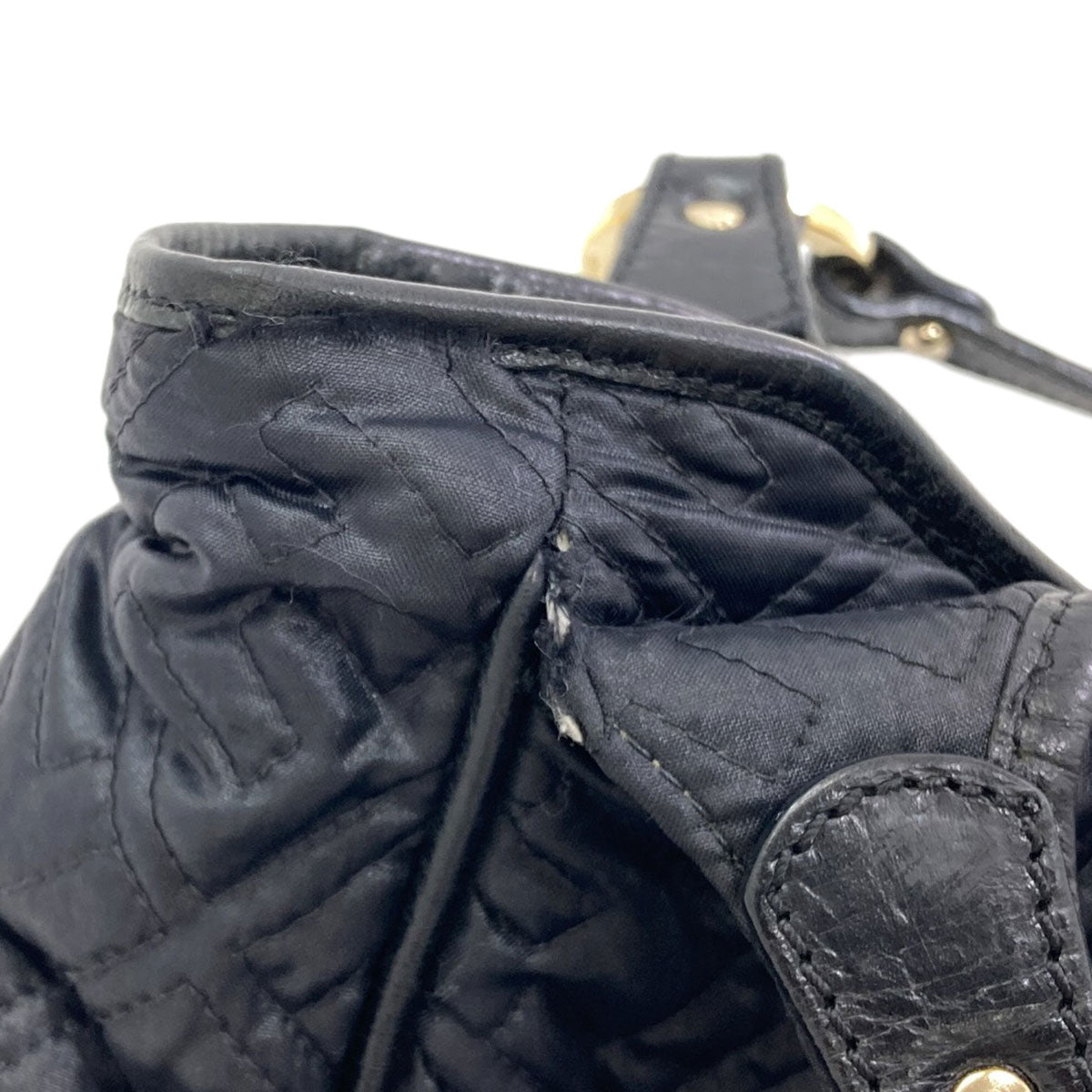 FENDI Zucca quilting Tote Bag Nylon Ladies [Used]