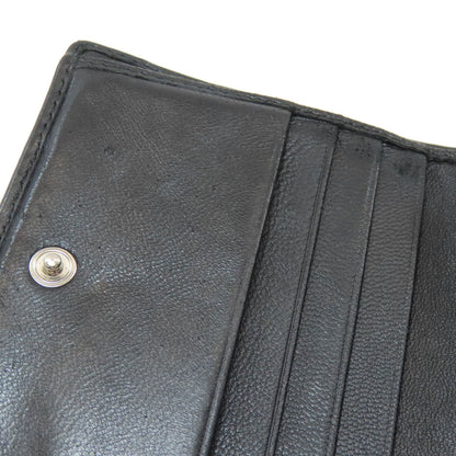 MIUMIU Braid Bifold Wallet with Coin Pocket Leather Ladies [Used]