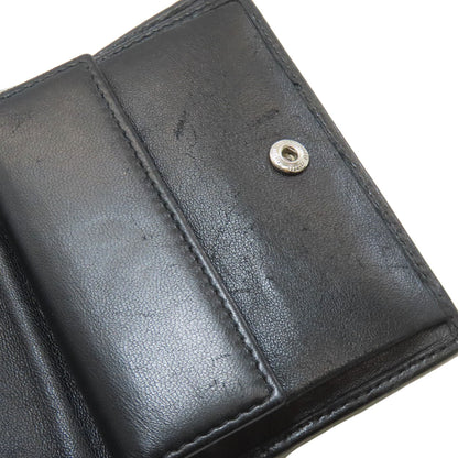 MIUMIU Braid Bifold Wallet with Coin Pocket Leather Ladies [Used]