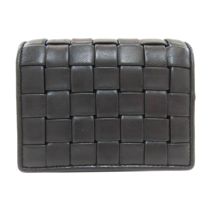 MIUMIU Braid Bifold Wallet with Coin Pocket Leather Ladies [Used]