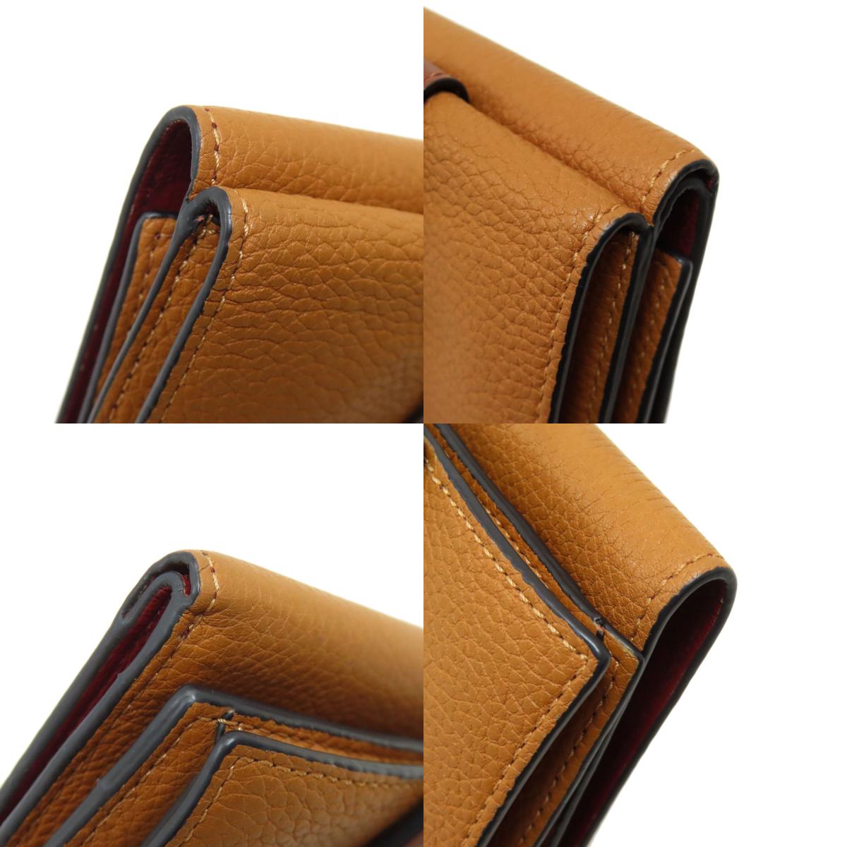 LOEWE Vertical wallet Bifold Wallet with Coin Pocket Leather Ladies [Used]