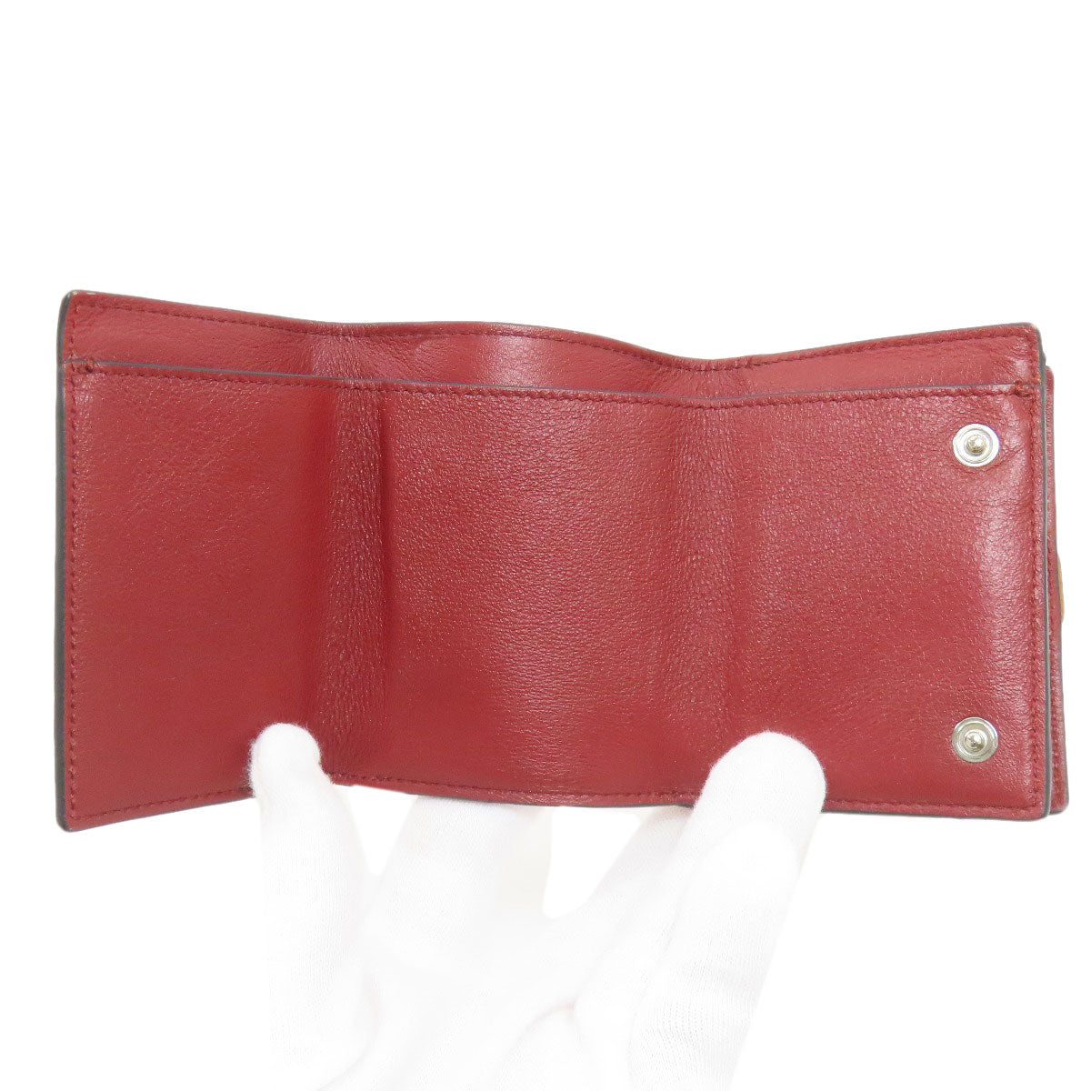 LOEWE Vertical wallet Bifold Wallet with Coin Pocket Leather Ladies [Used]