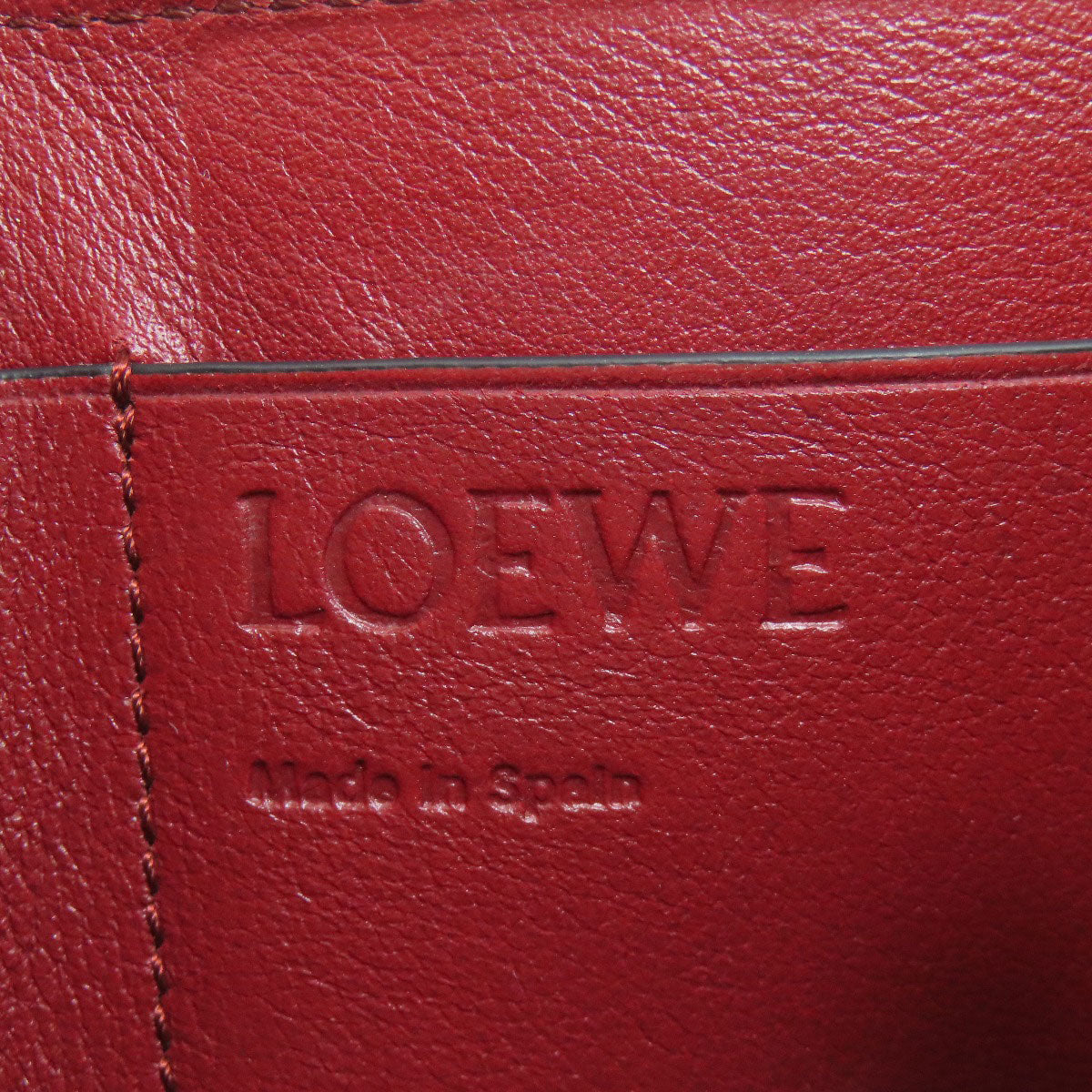 LOEWE Vertical wallet Bifold Wallet with Coin Pocket Leather Ladies [Used]