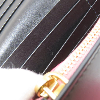 MIUMIU Ribbon motif Long wallet (with coin pocket) Leather Ladies [Used]