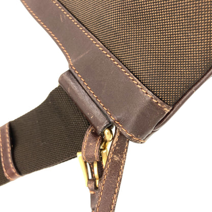 PRADA logo Shoulder Bag Canvas CalfLadies [Used]