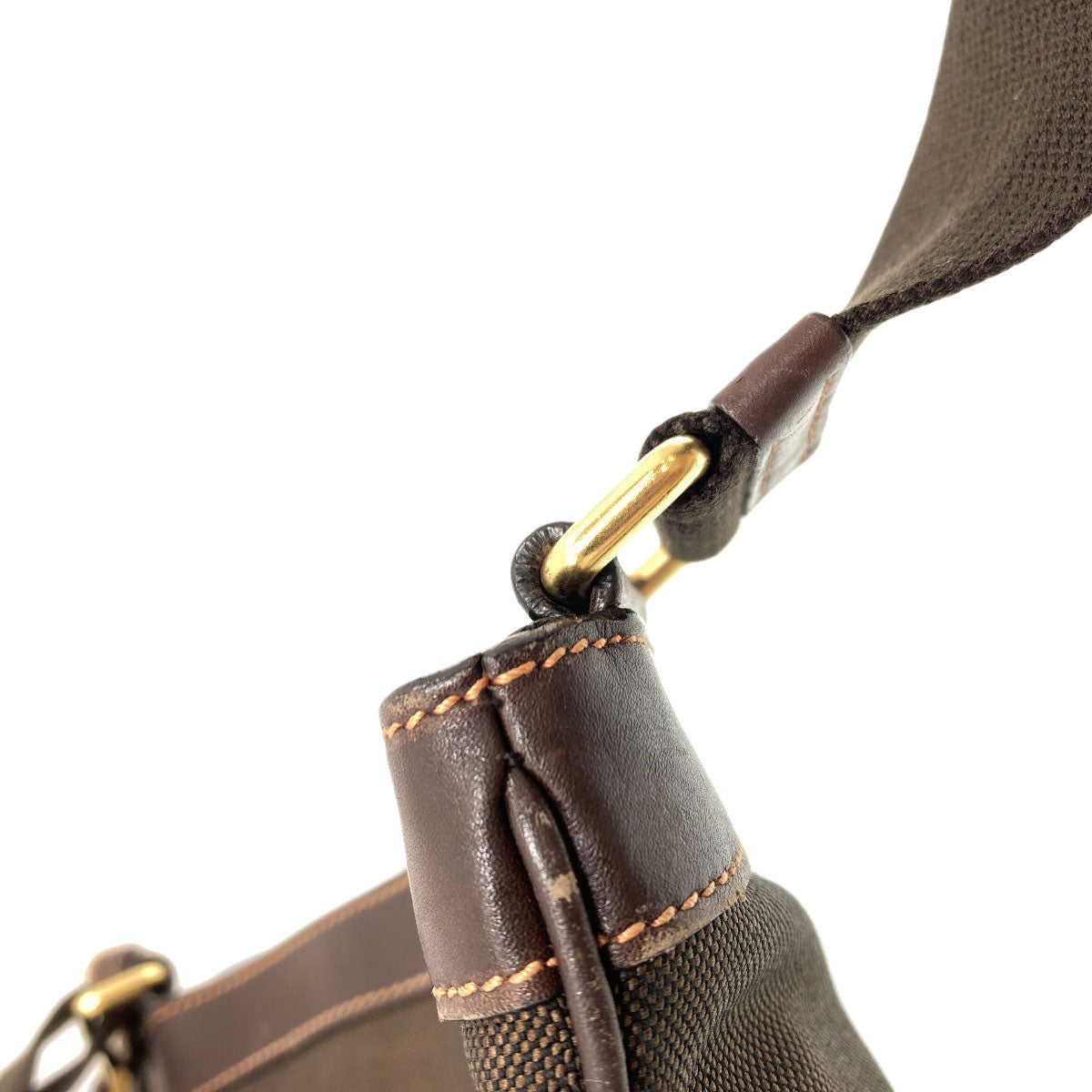 PRADA logo Shoulder Bag Canvas CalfLadies [Used]