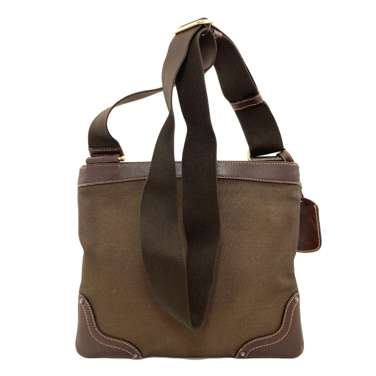 PRADA logo Shoulder Bag Canvas CalfLadies [Used]