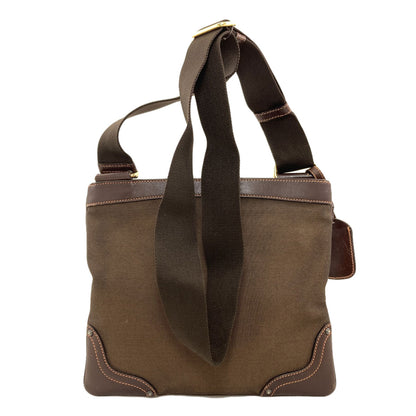 PRADA logo Shoulder Bag Canvas CalfLadies [Used]