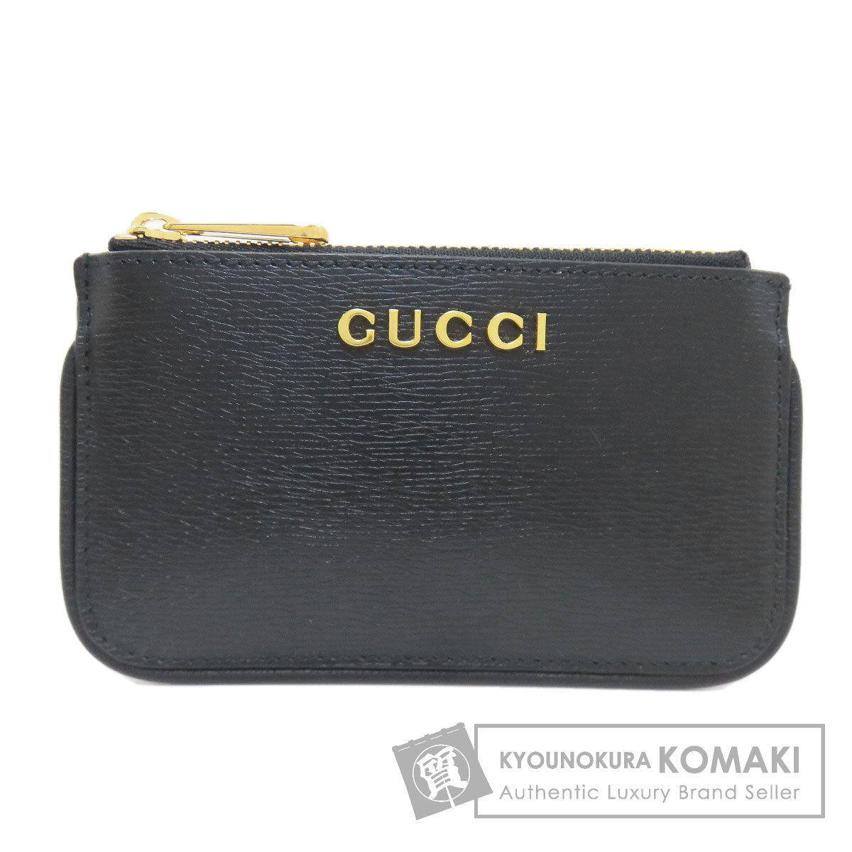 GUCCI 790102 script coin purse Leather Ladies [Used]