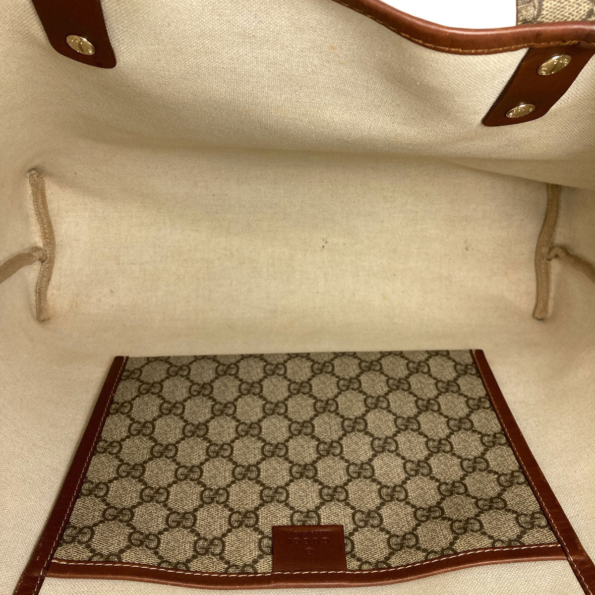 GUCCI 211134 GG Supreme Tote Bag PVC Ladies [Used]