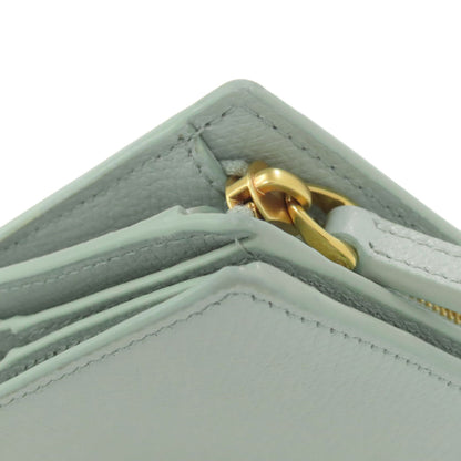 VALENTINO logo Bifold Wallet with Coin Pocket Leather Ladies [Used]