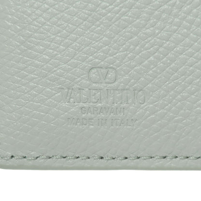 VALENTINO logo Bifold Wallet with Coin Pocket Leather Ladies [Used]