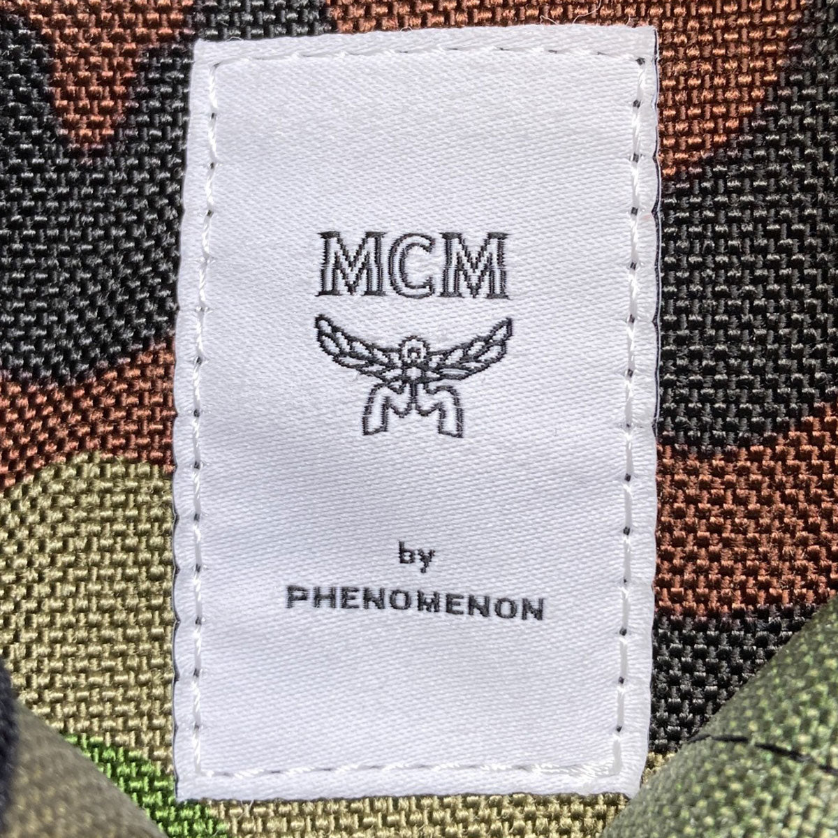 MCM Camouflage pattern Tote Bag Leather CanvasLadies [Used]