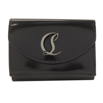 Christian Louboutin Compact wallet Tri-fold wallet Bifold Wallet with Coin Pocket Patent leather Ladies [Used]