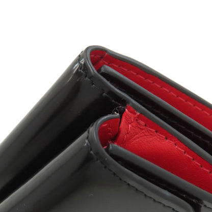Christian Louboutin Compact wallet Tri-fold wallet Bifold Wallet with Coin Pocket Patent leather Ladies [Used]