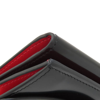 Christian Louboutin Compact wallet Tri-fold wallet Bifold Wallet with Coin Pocket Patent leather Ladies [Used]