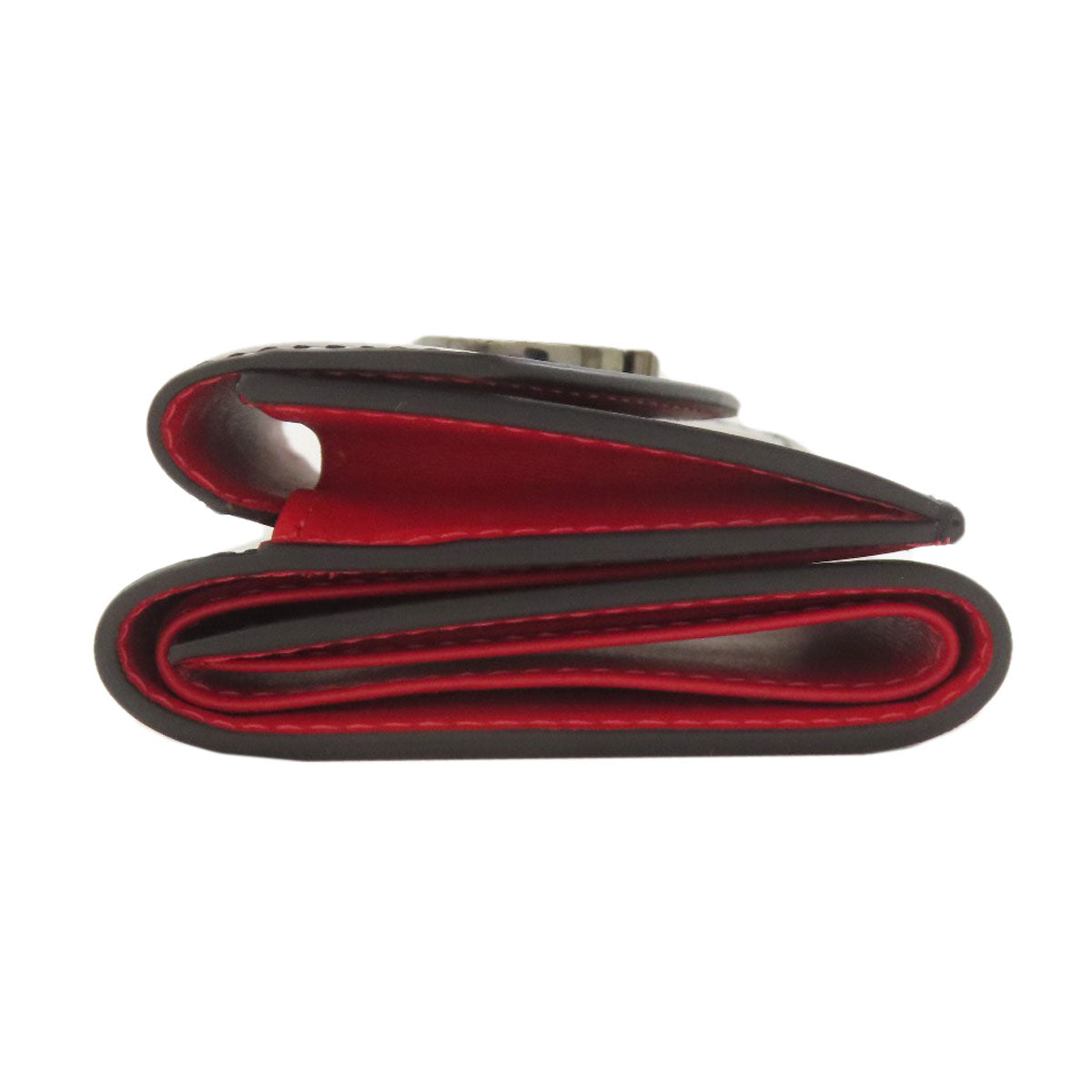 Christian Louboutin Compact wallet Tri-fold wallet Bifold Wallet with Coin Pocket Patent leather Ladies [Used]