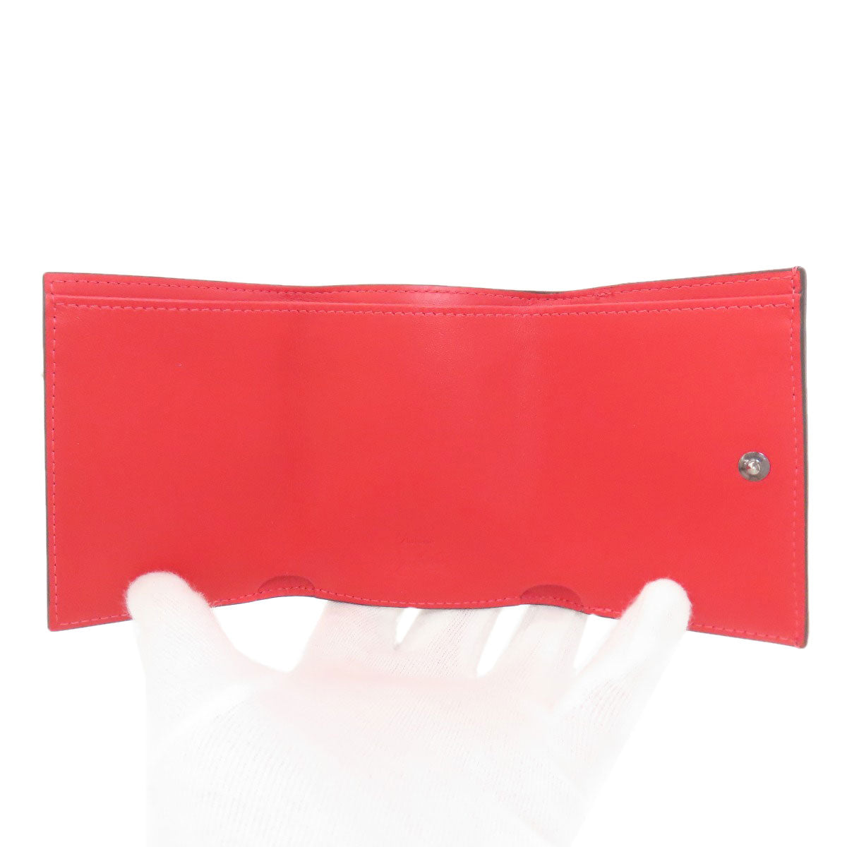 Christian Louboutin Compact wallet Tri-fold wallet Bifold Wallet with Coin Pocket Patent leather Ladies [Used]