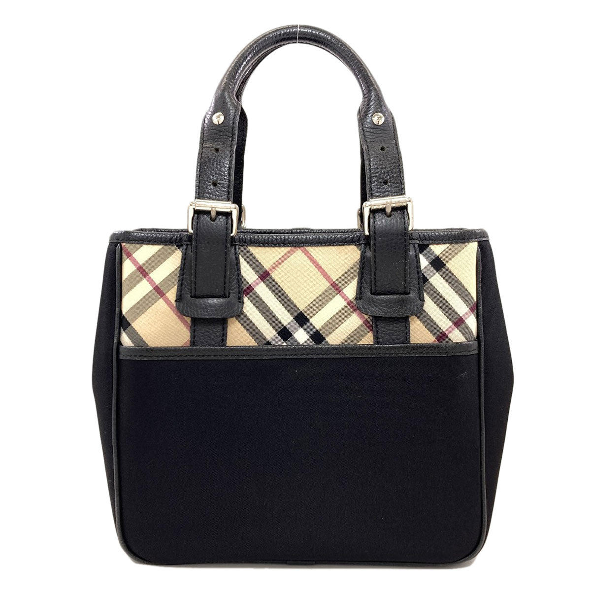 BURBERRY Burberry Check Handbag Nylon Ladies [Used]