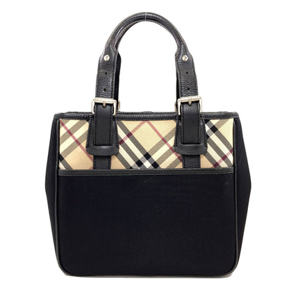 BURBERRY Burberry Check Handbag Nylon Ladies [Used]