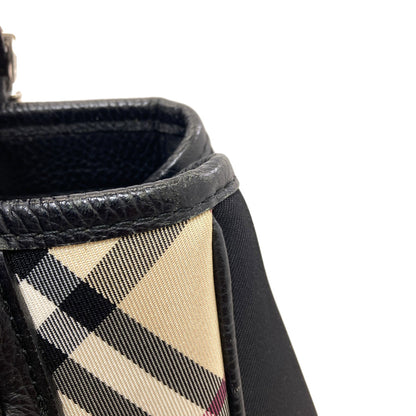 BURBERRY Burberry Check Handbag Nylon Ladies [Used]