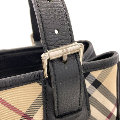 BURBERRY Burberry Check Handbag Nylon Ladies [Used]