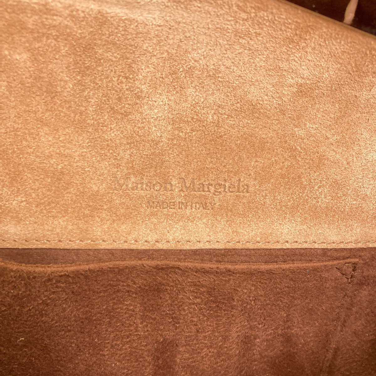 MaisonMargiela logo Shoulder Bag Calf Ladies [Used]